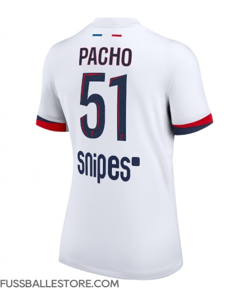 Günstige Paris Saint-Germain Willian Pacho #51 Auswärtstrikot Damen 2025-26 Kurzarm Günstige Paris Saint-Germain Willian Pacho #51 Auswärtstrikot Damen 2025-26 Kurzarm